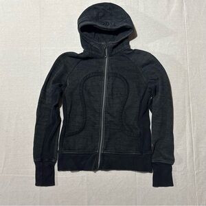 Lululemon Grey Scuba Zipup Hoodie Size 12